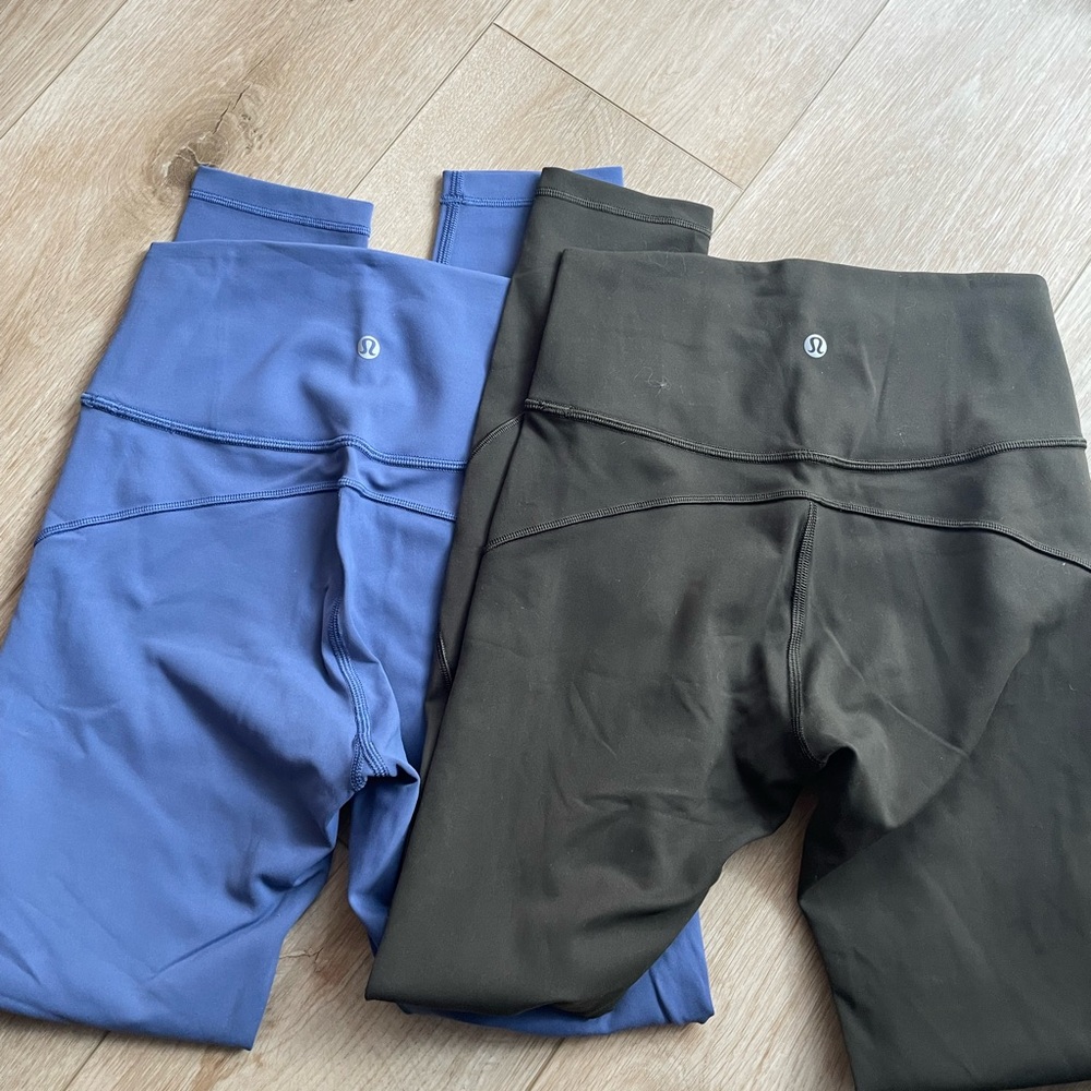 lululemon in movement tights bundle 25” size 4